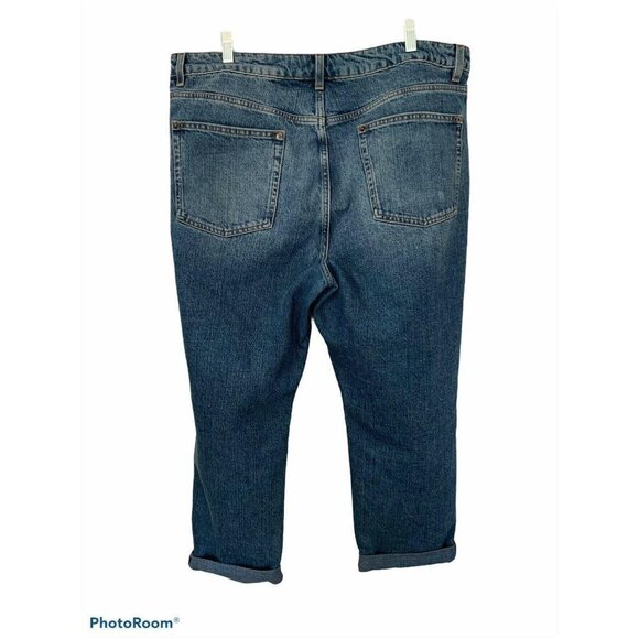 ASOS Remo Denim Jeans Distressed Denim 18/32 Redon - Picture 3 of 8